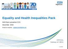 Equality and Health Inequalities Pack: NHS East Lancashire CCG